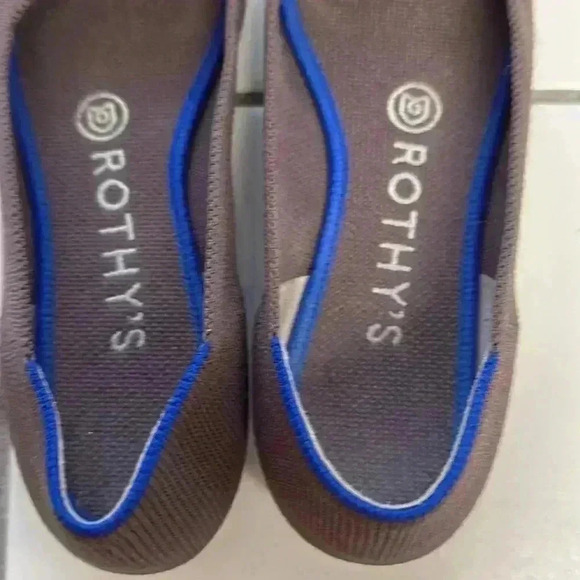 Rothy's Ponts in Mink Purple with Blue Heel Trim Size Women's 6 - Picture 5 of 7